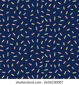 Seamless pattern with colorful sprinkles. Donut glaze background.