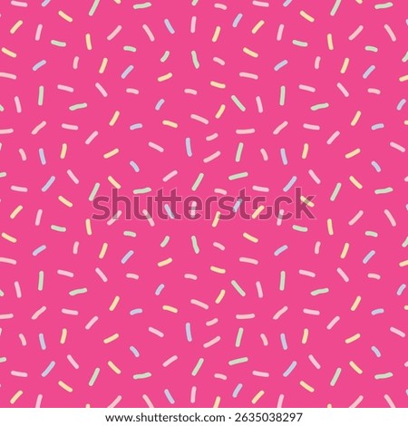 Seamless pattern with colorful sprinkles. Donut glaze background.