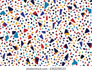 seamless pattern with colorful sprinkles on a white background, in the style of bold, graphic lines, minimalist backgrounds, foampunk, candycore, playful figures, dan colen, jessie arms botke