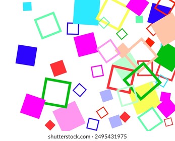 the seamless pattern of colorful sprinkles on white background, in the style of minimalist backgrounds. Bright, colorful memphis style pattern from simple geometric forms and simple colors. 