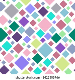 Seamless pattern with colorful squares