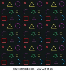  seamless pattern with colorful squares