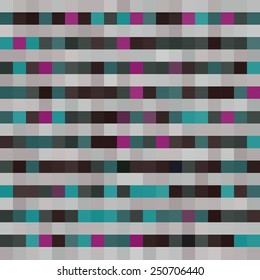 seamless pattern with colorful squares and stripes. Vector