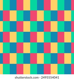 Seamless pattern with colorful squares.Geometric repeat pattern.Vector graphic illustration.