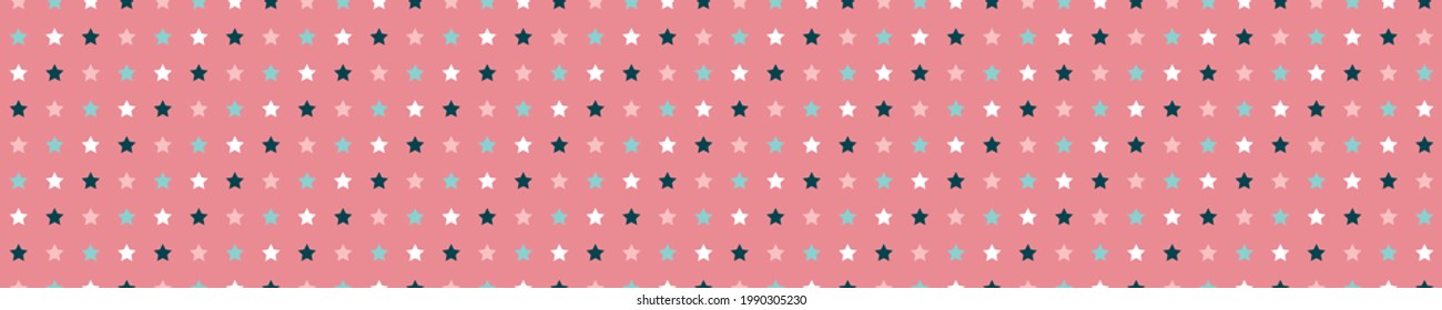 Seamless pattern with colorful stars