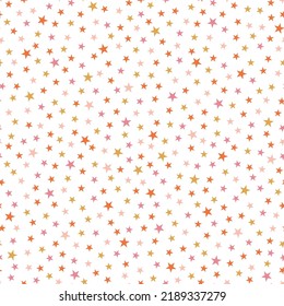 Seamless pattern with colorful stars.