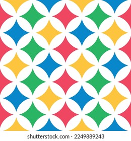 Seamless pattern of colorful stars