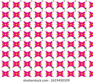 seamless pattern with colorful stars.