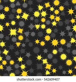 Seamless pattern of colorful stars.