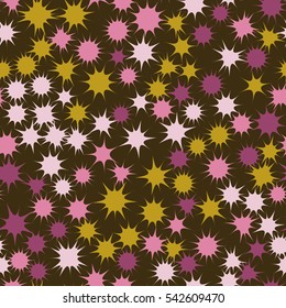 Seamless pattern of colorful stars.
