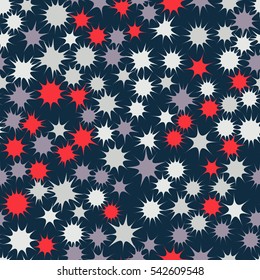 Seamless pattern of colorful stars.