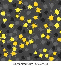 Seamless pattern of colorful stars.