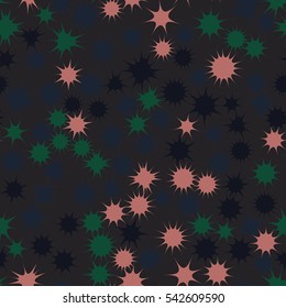 Seamless pattern of colorful stars.