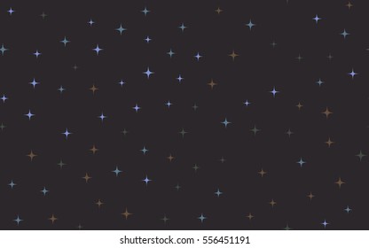 Seamless pattern of colorful stars.