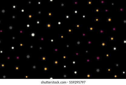 Seamless pattern of colorful stars.