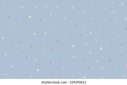 Seamless pattern of colorful stars.