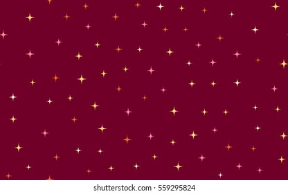 Seamless pattern of colorful stars.
