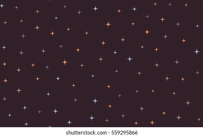 Seamless pattern of colorful stars.