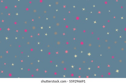 Seamless pattern of colorful stars.