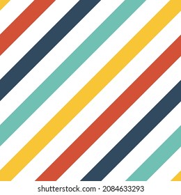 Seamless pattern with colorful stripes