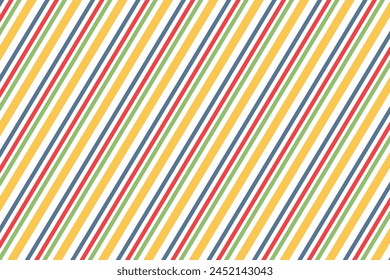 Seamless pattern with colorful stripes. Background pattern with diagonal multicolor Line. Color background as design object.