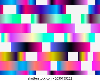 Seamless pattern with colorful stripes gradients. Modern abstract background, trendy design. Vector illustration