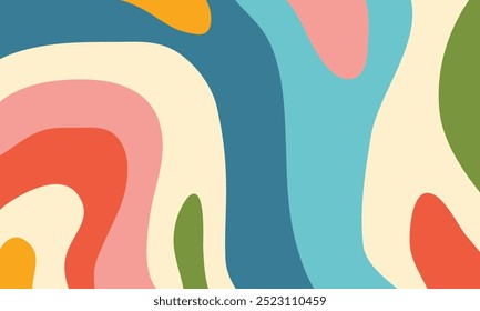 Seamless pattern with colorful summer abstract background