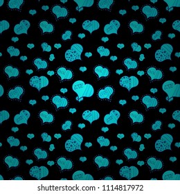 Seamless pattern colorful summer style label illustration with nice elements. Love and unusual designs. Vector illustration. Love card. Our love is happy.