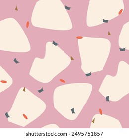 Seamless pattern of colorful terrazzo