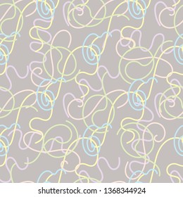 Seamless pattern with colorful threads.