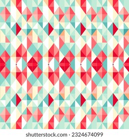 Seamless pattern with colorful triangles. Vector background for your design