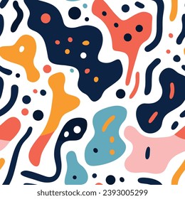 Seamless pattern colorful with wave line for trendy textile, fabric, wrapping for web, poster, textile, print and other design.