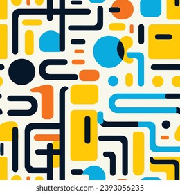 Seamless pattern colorful with wave line for trendy textile, fabric, wrapping for web, poster, textile, print and other design.