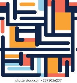 Nahtlose Muster bunt mit Wellenlinie für trendige Textilien, Gewebe, Umhüllung für Web, Poster, Textilien, Druck und anderes Design.
