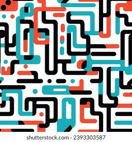 Seamless pattern colorful with wave line for trendy textile, fabric, wrapping for web, poster, textile, print and other design.