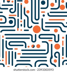 Seamless pattern colorful with wave line for trendy textile, fabric, wrapping for web, poster, textile, print and other design.