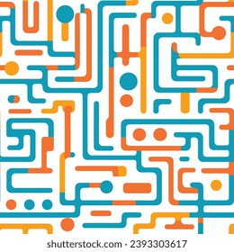 Seamless pattern colorful with wave line for trendy textile, fabric, wrapping for web, poster, textile, print and other design.