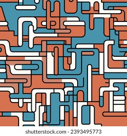 Seamless pattern colorful with wave line for trendy textile, fabric, wrapping for web, poster, textile, print and other design.