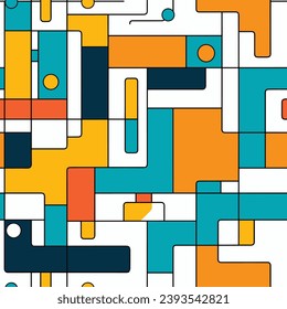 Seamless pattern colorful with wave line for trendy textile, fabric, wrapping for web, poster, textile, print and other design.