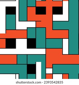 Seamless pattern colorful with wave line for trendy textile, fabric, wrapping for web, poster, textile, print and other design.