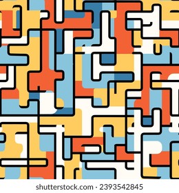 Seamless pattern colorful with wave line for trendy textile, fabric, wrapping for web, poster, textile, print and other design.
