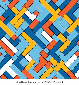 Seamless pattern colorful with wave line for trendy textile, fabric, wrapping for web, poster, textile, print and other design.