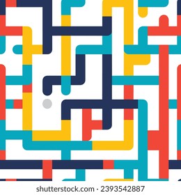 Seamless pattern colorful with wave line for trendy textile, fabric, wrapping for web, poster, textile, print and other design.