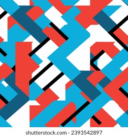 Seamless pattern colorful with wave line for trendy textile, fabric, wrapping for web, poster, textile, print and other design.