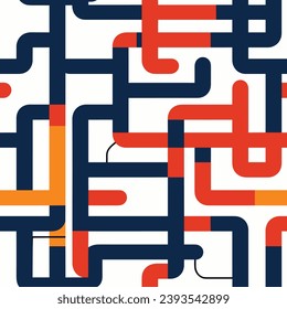 Seamless pattern colorful with wave line for trendy textile, fabric, wrapping for web, poster, textile, print and other design.