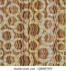 Seamless pattern with colorful waves and rings. Vector image, eps 10