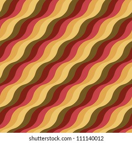 Seamless pattern with colorful wavy stripes. Cheerful texture