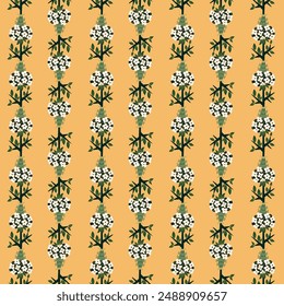 Patrón sin fisuras con coloridos bordes de flores silvestres en el fondo
