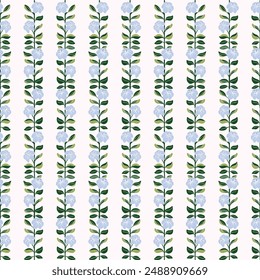 Seamless pattern with colorful wild flowers borders on background