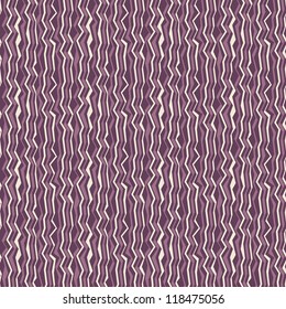 Seamless pattern with colorful zigzag stripes. Corrugated texture